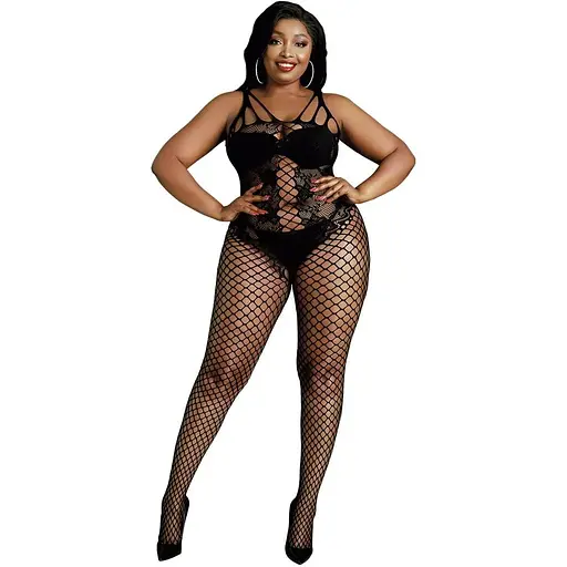 Боді Moonlight Model 04 Black Plus size