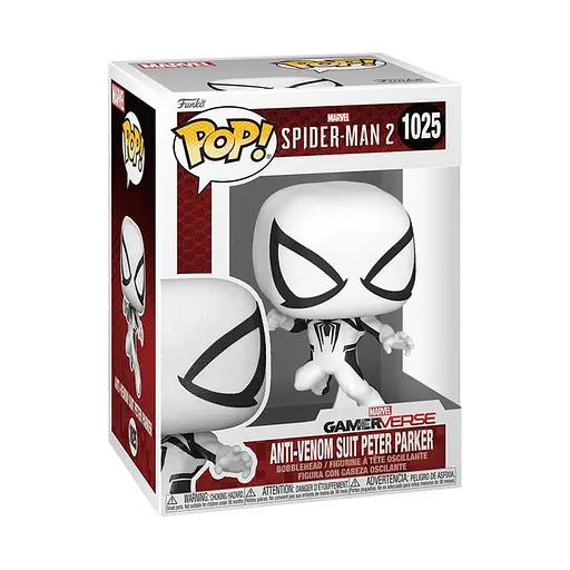 Коллекционная фигурка Funko Pop Человек паук Анти-Веном Питер Паркер Spider Man Anti-Venom Peter Parker 10 см - фото 3