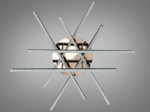 LED люстра стельова Romin чорна 80 Вт без пульта - фото 3