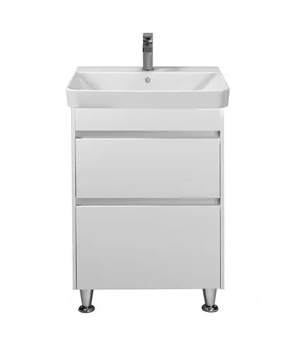 Тумба Мойдодир Prime 60 з умивальником Vivace 60 на ніжках Білий - фото 2