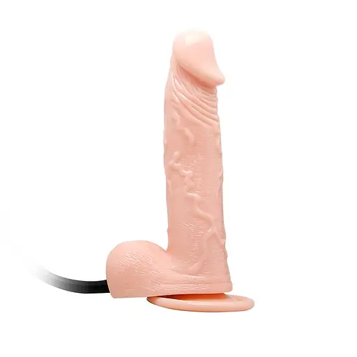Надувний фалоімітатор LyBaile Inflatable Dong 19 см тілесний - фото 4