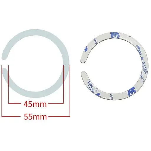Стальная пластина DK для MagSafe Ring на скотче (Кольцо С / white) - фото 2