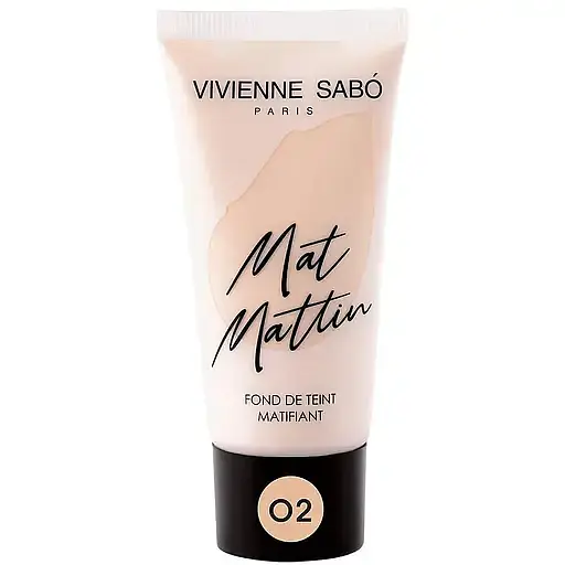 Тональный крем для лица Vivienne Sabo Mat Mattin тон 02, 25 мл  - фото 1