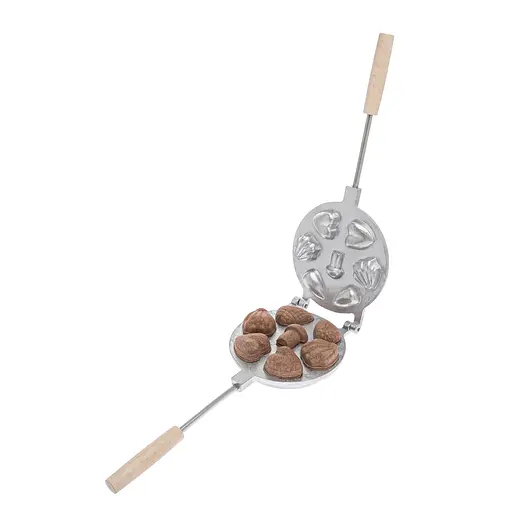 Форма для выпечки орешков орешница ассорти (сердечки, шишки, ракушки, грибочки), ХЕАЗ 81840 - фото 2