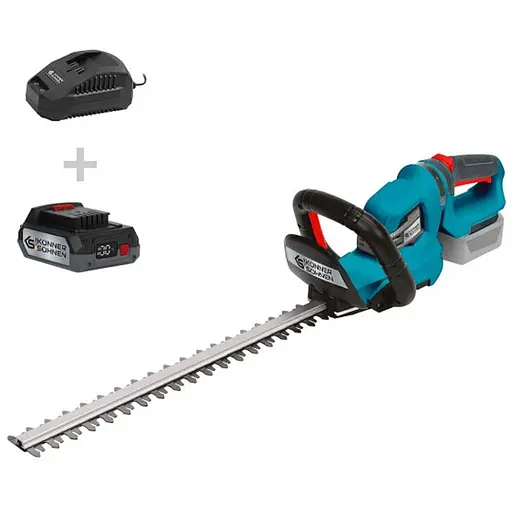 Кусторез аккумуляторный Konner&Sohnen с АКБ и ЗУ KS HT-20V set - фото 1