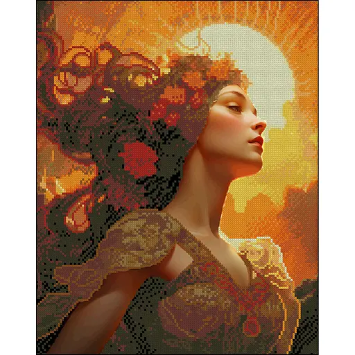 Алмазная мозаика Strateg ПРЕМИУМ Амазонка без подрамника размером 40х50 см (ZAV4050-8) - фото 1
