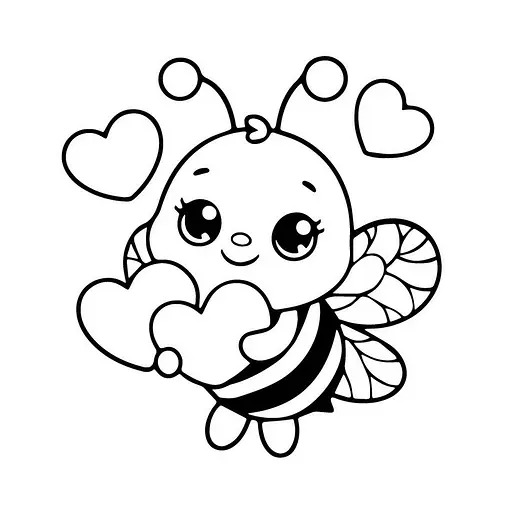 Дитяча розмальовка пальчиковими фарбами "Бджілка з сердечками" Art Craft 15635-AC 25х25 см - фото 2