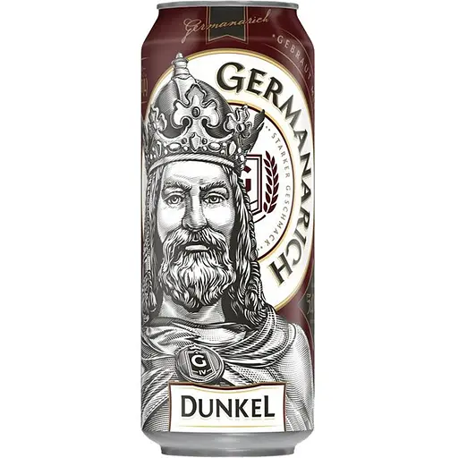 Пиво Germanarich Dunkel пастеризоване темне 5% з/б 0.5 л