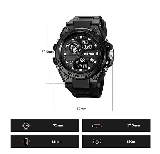 Чоловічий наручний годинник Skmei 2031 (Чорний) - фото 10