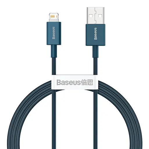 Кабель Baseus USB - Lightning Superior Series 2 метра (CALYS-C03) синий - фото 1