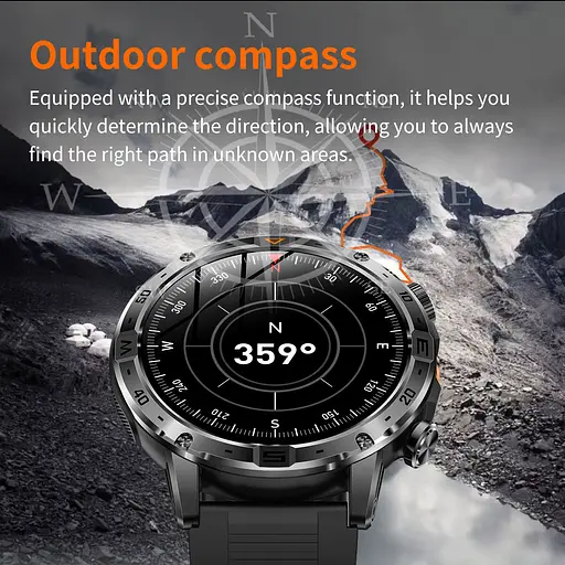 Часы Smart Fire Rubber с компасом, 2 ремешка - фото 12