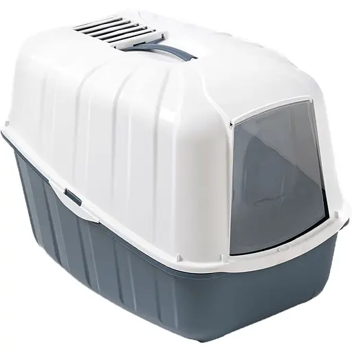 Туалет для кошек MPS Komoda бокс с фильтром 54х39х40 темно-синий