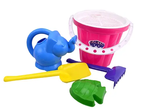 Песочный набор с ведром и лейкой Слоник большой Бамсик, 29x21x21 см, 011/4