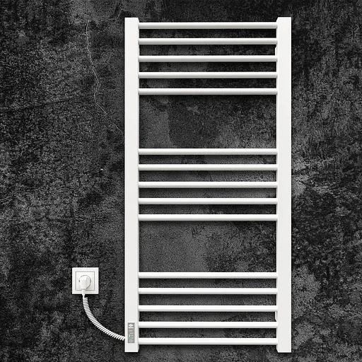 Електрична рушникосушарка Kosser Степ 1000x500 EL тайм. білий ДСТ03ELW, Білий матовий, Ліве - фото 2