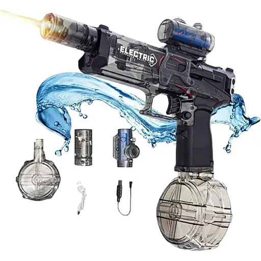 Электрический водяной бластер Ultimate Battle Aqua Combat большой дальности со светом - фото 2