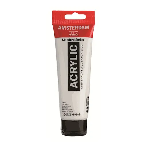 Фарба акрилова Amsterdam 104, Білила цинкові 120 мл