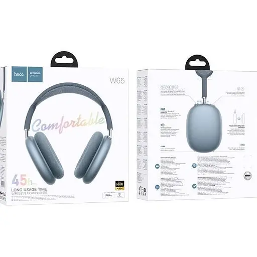 Наушники Hoco W65 Happy Blue (6942007650366) [151277] - фото 4