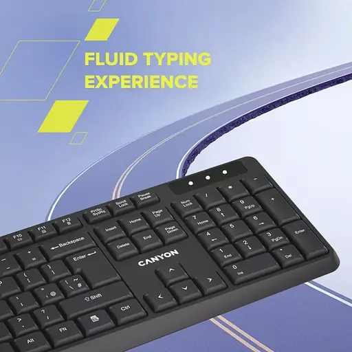 Клавіатура Canyon KB-W01 Wireless Black (CNE-CKEYW01) - фото 6