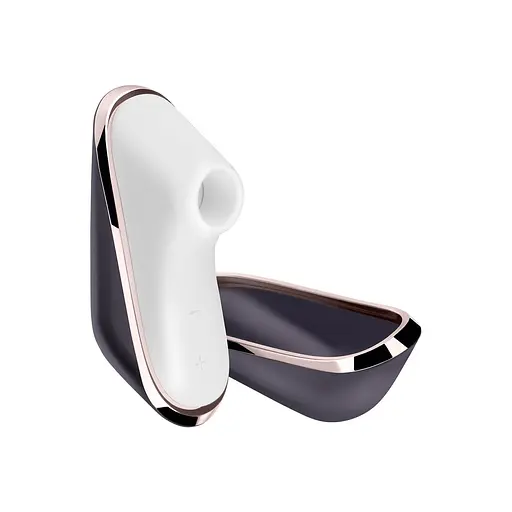 Вакуумний кліторальний стимулятор з вібрацією Satisfyer Pro Traveler сірий - фото 5