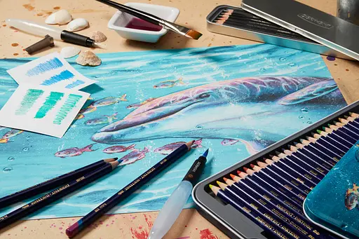 Чернильные карандаши Inktense 24цвета Derwent - фото 2