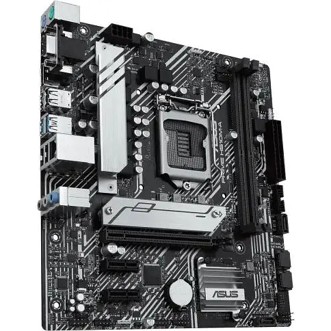 Материнская плата Asus Prime 1200 (H510) H510M-A, H510, 2xDDR4, Int.Video(CPU), 4xSATA3, 1xM.2, 1xPCI-E 16x 4.0, 2xPCI-E 1x 3.0, ALC8 4xUSB3.2/8xUSB2.0, VGA/HDMI/DP, MicroATX - фото 3