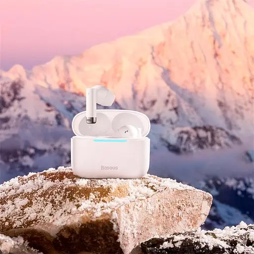 Бездротові навушники Baseus True Wireless Earphones Bowie E9, IPX5, BT5.3, 40mAh, 400mAh, 5h (NGTW120002) white - фото 6