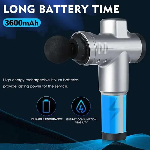 Массажный пистолет Fascial Gun SK-668 3600 мАч Мышечный массажер для тела - фото 8