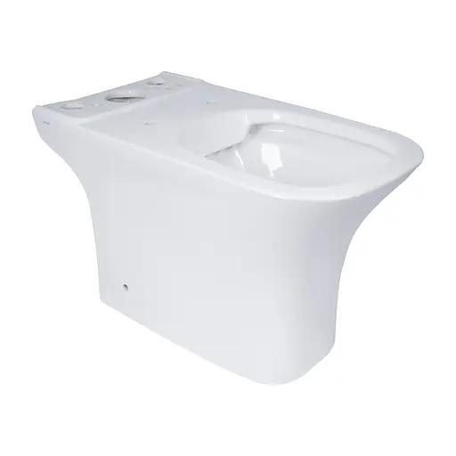 Унитаз-компакт Qtap Presto Quadro безободковый с сиденьем Soft-close QT24221215AW, Белый - фото 9