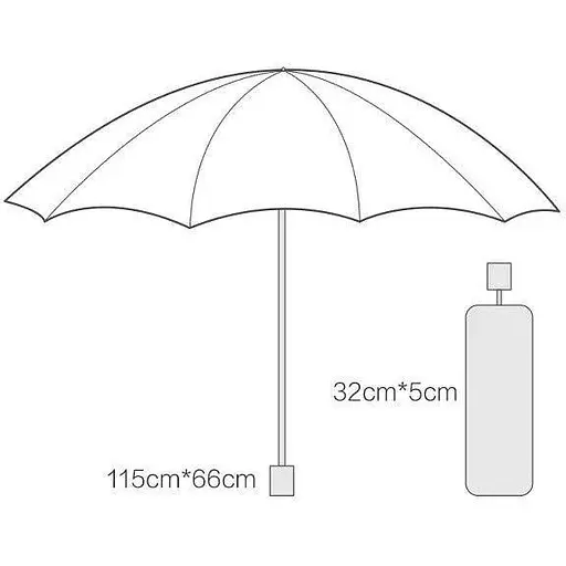 Зонтик RunMi 90 Points 64 см (5052GR) серый - фото 5