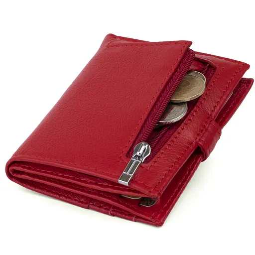 Женский кожаный кошелек-визитница ST Leather 10х8.3х1.5 см acs0015289 - фото 5