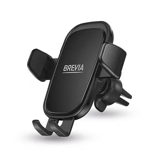 Держатель телефона автомобильный Brevia AirClip GlossHold на дефлектор(48900)