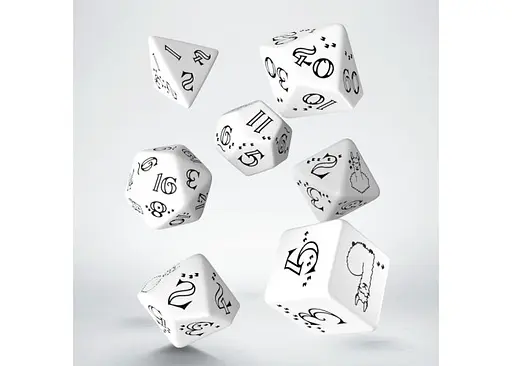 Набір кубиків Bright Llama Dice Set (White & Вlack) , 7 шт. (SLLA02) - фото 2