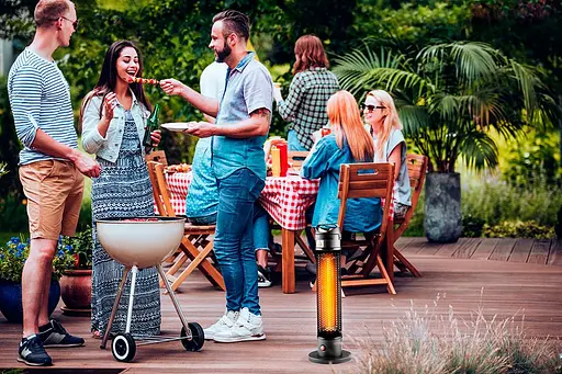 Инфракрасный обогреватель Neo Tools колонный, 1000 Вт, 3 м2, 20х20х62 см, IP44 - фото 3