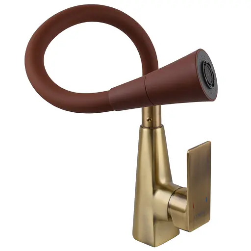 Смеситель для кухни DOMINO Dionis DDD-203SM-BR-R10 бронзовый с душевой насадкой для удобства и стиля - фото 6