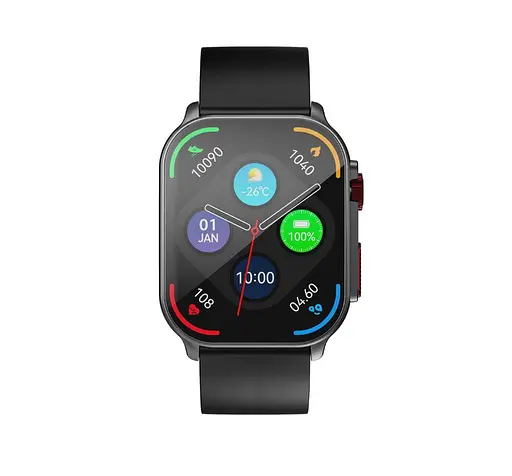 Смарт-часы Smart Watch iMiki Frame2 AMOLED 2.01 (410x502) 300мАч Black - фото 3