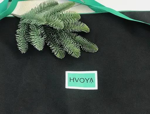 Сумка-чохол Hvoya для зберігання штучної ялинки до 2.2 м чорно-зелений - фото 4