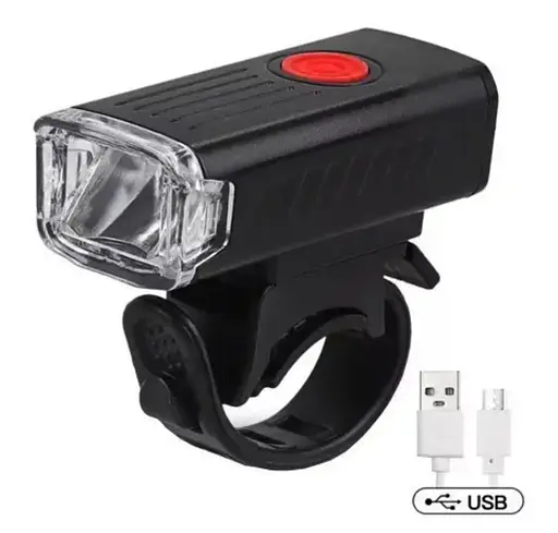 Вело фара RB-B11 велосипедный аккумуляторный водонепроницаемый фонарь с креплением micro-USB XPE - фото 1