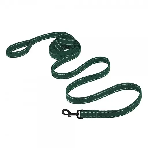 Повідець для собак Barksi Сotton з карабіном квадратне вушко 200x2.5 см зелений - фото 3