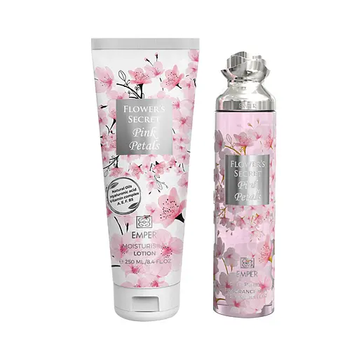 Подарунковий набір жіночий Emper Flower`s Secret Pink Petals 250 мл body mist + 250 мл body lotion (MM36056)