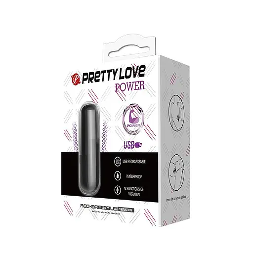 Вібратор для клітора Pretty Love Power 6 см чорний - фото 7