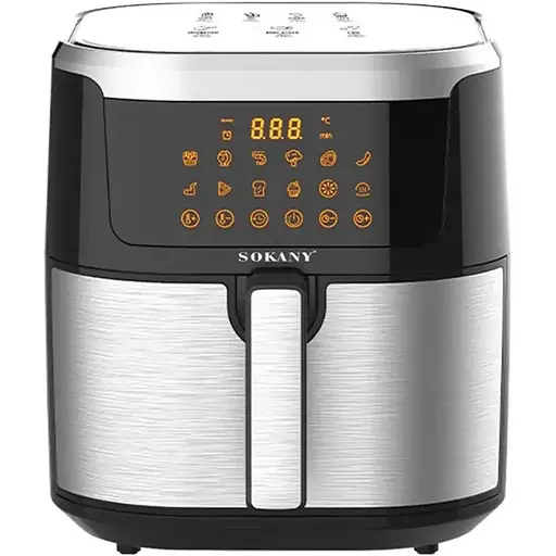 Аэрофритюрница безмасляная Sokany SK-10037 8.8л электрическая сенсорное управление и таймер 1200Вт - фото 1