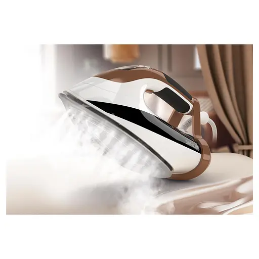 Sencor Утюг, 2800Вт, 330мл, паровой удар -195гр, постоянный пар - 55гр, pro и auto режимы, керам. подошва, бело-коричневый - фото 8