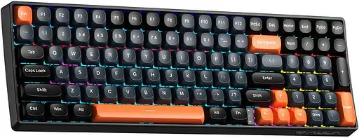 Клавіатура Aula S100 Wired Brown Switch EN/UA Black (6948391203157) - фото 2