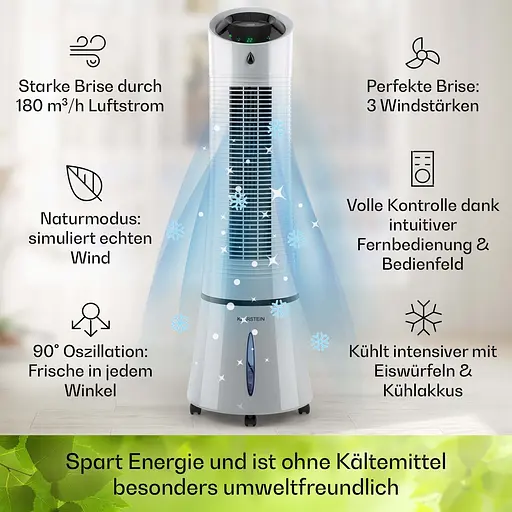 Охладитель воздуха Klarstein Skyscraper Ice 4-in-1 Серый (10034651) - фото 6