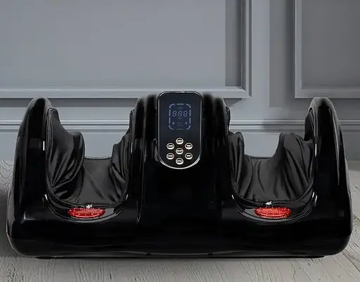 Массажер для ног (роликовый, компрессионный массаж, вибрация, прогрев) Benbo АМ-04 Черный - фото 5