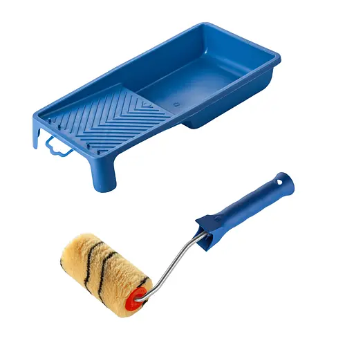 Валик "Преміум" 100х30 мм з ручкою та ванночка Polax (770-202) - фото 1