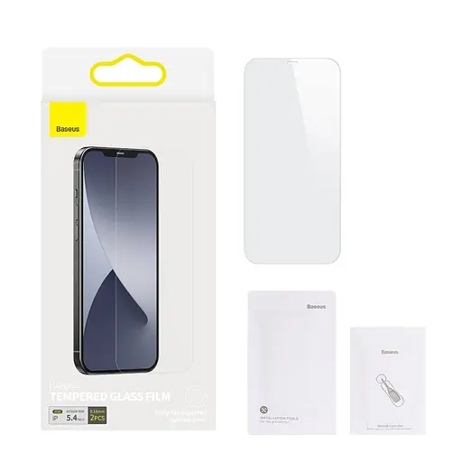 Защитное стекло Baseus для iPhone 12 Mini 0.15mm 2 шт. (SGAPIPH54N-FM02) - фото 4