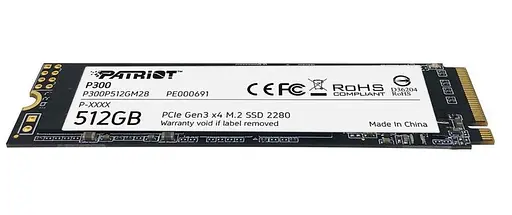 Внутренний SSD диск M.2 Patriot P300 512GB NVMe 2280 PCIe 3.0x4 (P300P512GM28) - фото 5