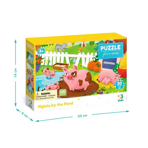 Детский пазл "Поросята у пруда" DoDo Toys 300682, 30 элементов - фото 5