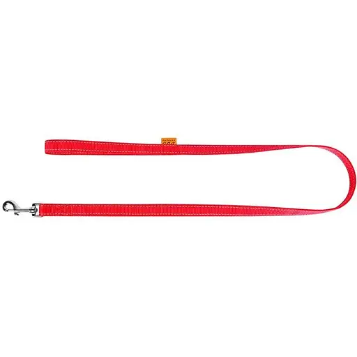 Повідець Dog Extreme з нейлону подвійний (ширина 14мм, довжина 122см), червоний - фото 2